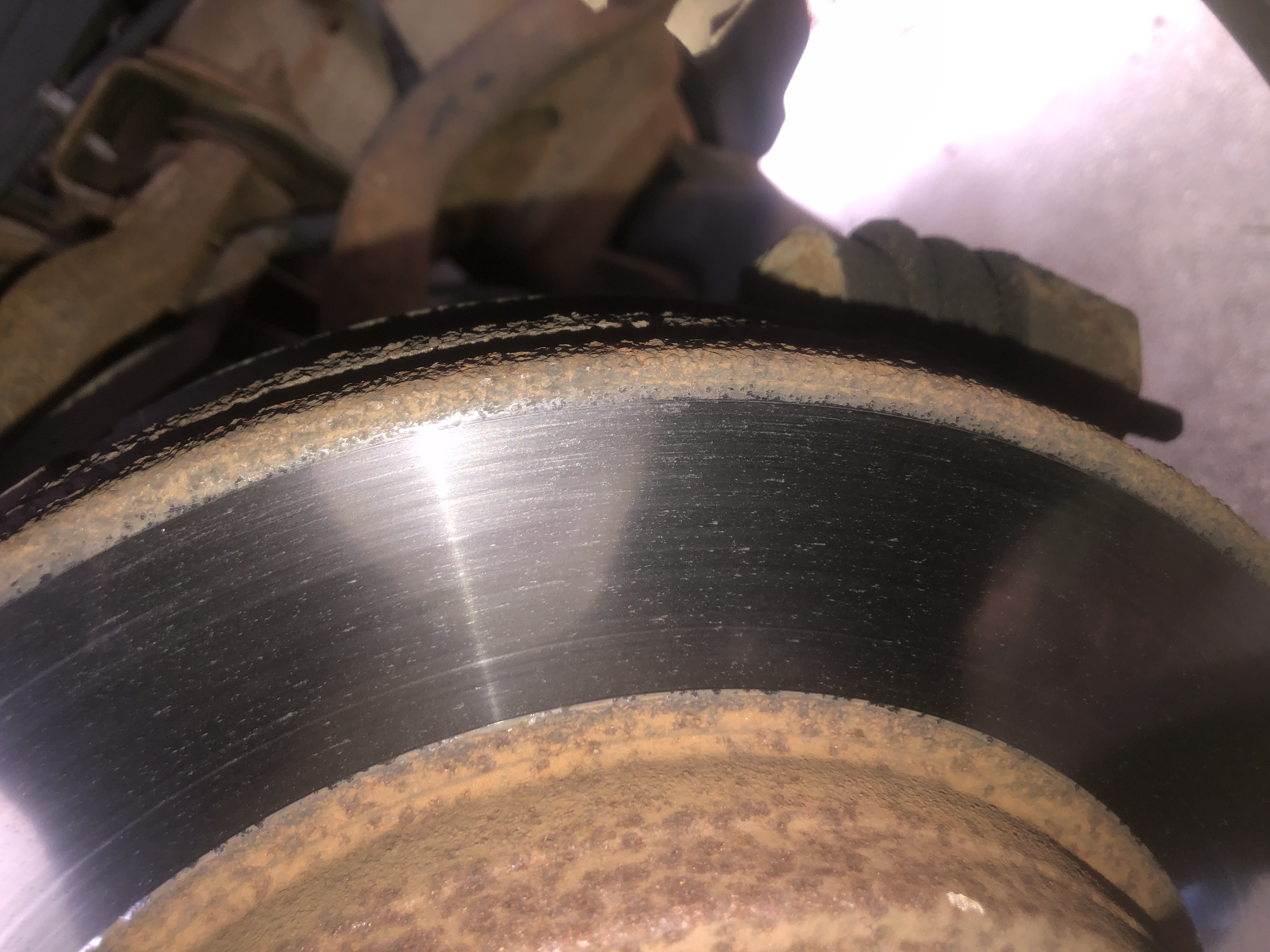 Brake rotor close-up